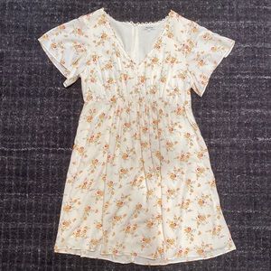 madewell floral mini dress